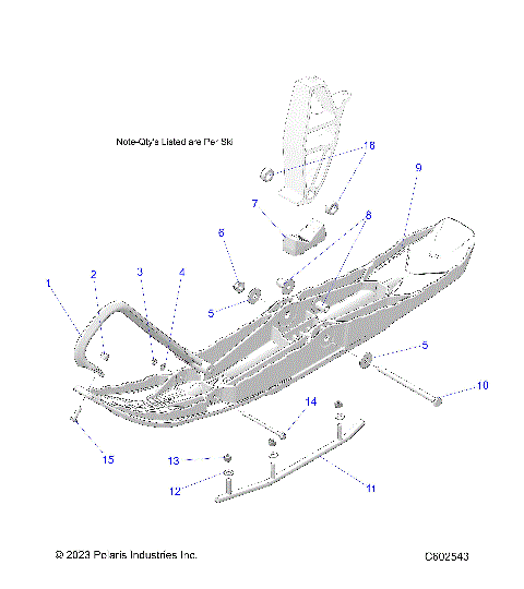STEERING, SKI ASM. - S24CEF5TSL (C602476)
