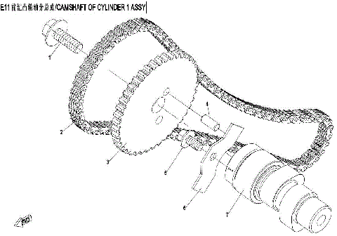 CAMSHAFT ASSY - CYLINDER 1