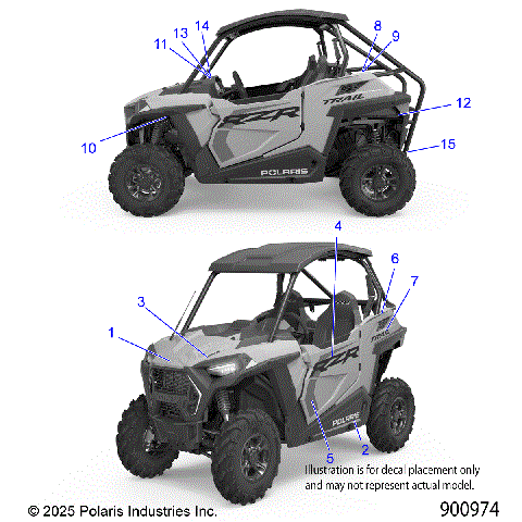 BODY, DECALS  - Z26A5F87A6 (900974)