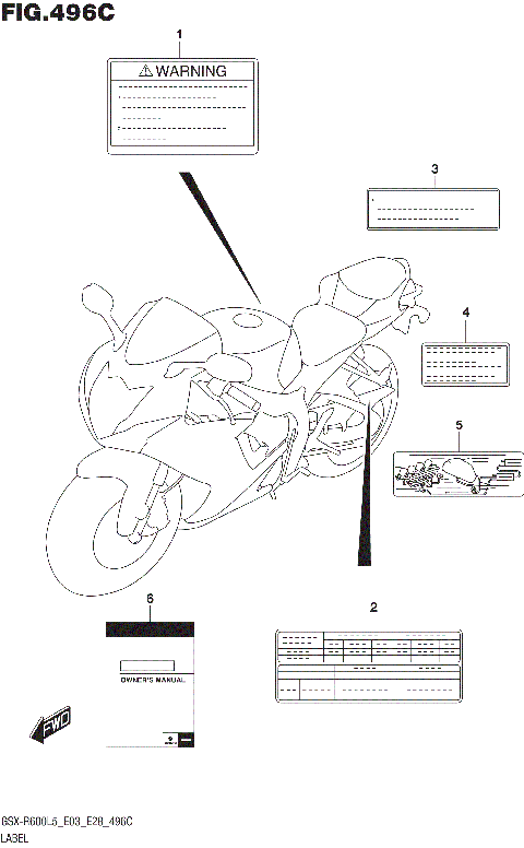 LABEL (GSX-R600L5 E33)