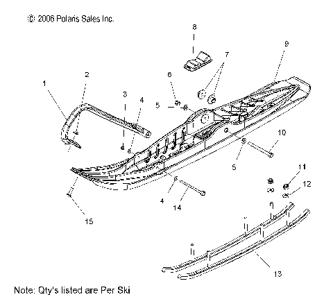 STEERING, SKI ASM. - S12PT7FSL (49SNOWSKIASMFSTOUR)