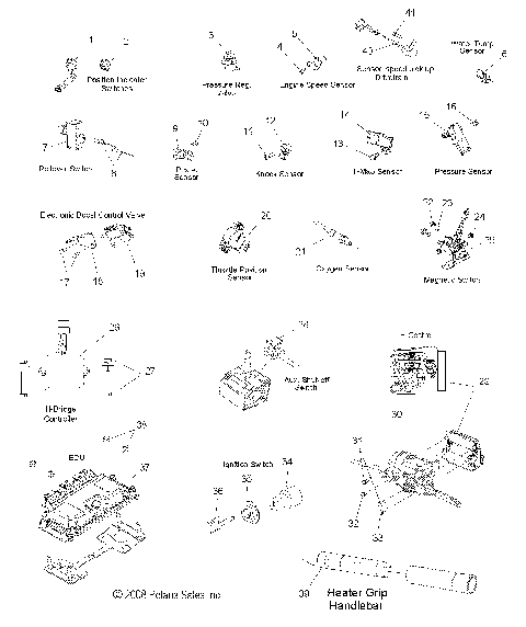 ELECTRICAL, SENSORS, SWITCHES and COMPONENTS - S09PP7FS/FE (49SNOWSENSOR09TRBODRGN)