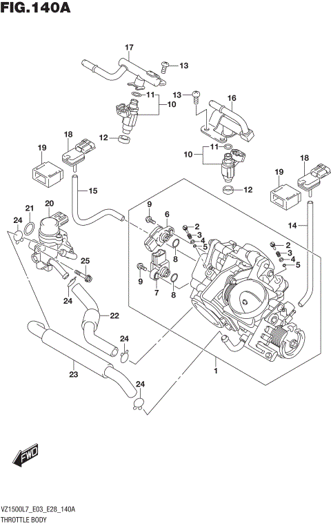 THROTTLE BODY (VZ1500L7 E03)