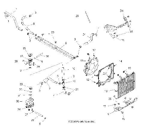 ENGINE, COOLING SYSTEM - R09VH76 ALL OPTIONS (49RGRCOOL09RZR)