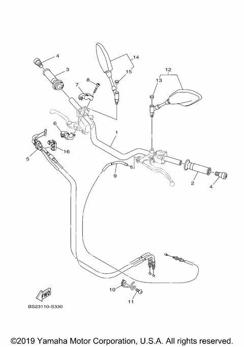 STEERING HANDLE CABLE
