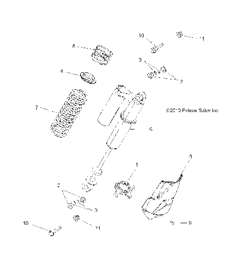 SUSPENSION, REAR SHOCK MOUNTING - Z14JT9EFX (49RGRSHOCKMTGRR11RZR875)