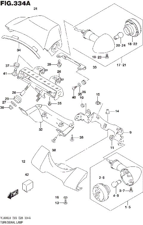 TURNSIGNAL LAMP (VL800L8 E03)