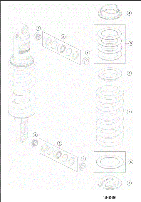 SHOCK ABSORBER DISASSEMBLED