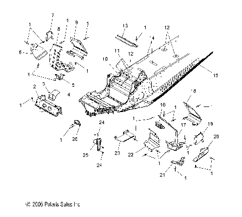 CHASSIS, FRONT - S07PP7FS/PP7FSA/PP7FE/PD7FS/PD7FE (49SNOWCHASSISFSTIQ)