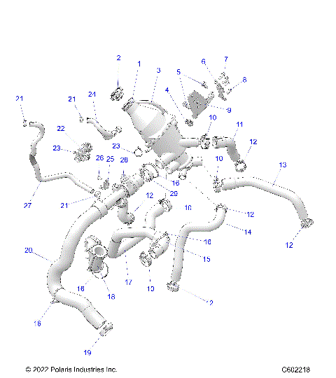 ENGINE, COOLING SYSTEM - S24TLC8MS/8ME (C602218)