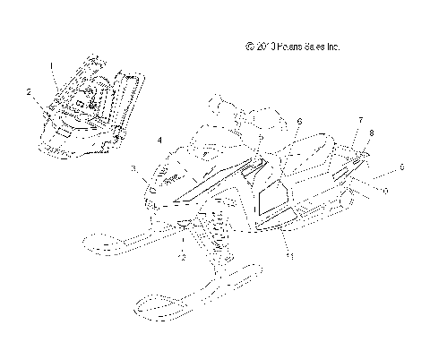 BODY, DECALS - S11MX6JSA/JEA (49SNOWDECAL11600RCR)