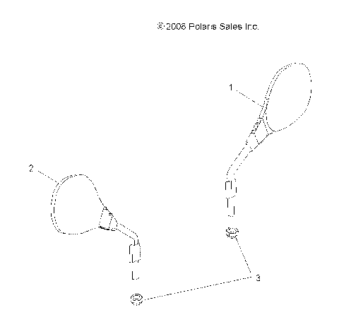 BODY, MIRRORS - A09ZX85FS/CFS (49ATVMIRRORS09SP500TR)