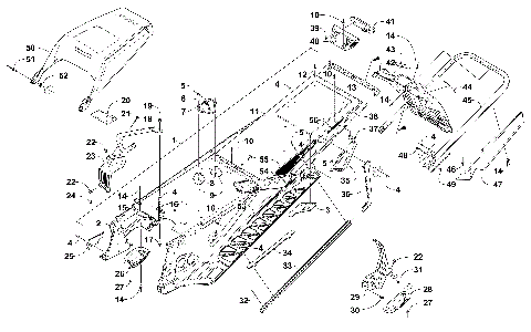 TUNNEL, REAR BUMPER, AND SNOWFLAP ASSEMBLY [103128]