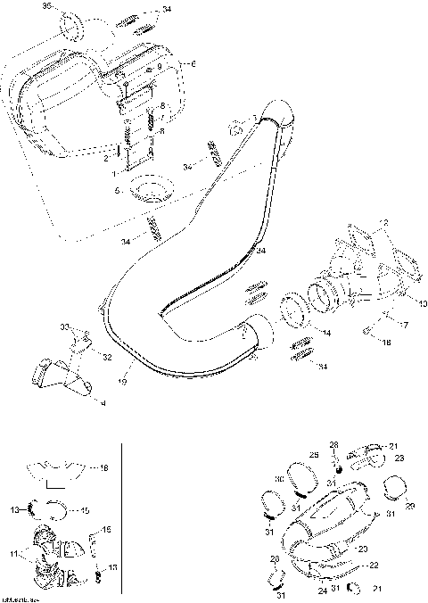 01- Exhaust System 600HO SDI