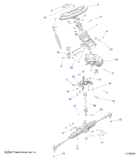 STEERING, STEERING ASM. - R23MAU57B4/B9 (C730447)