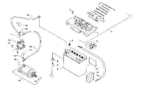 BATTERY AND STARTER ASSEMBLY [302152]