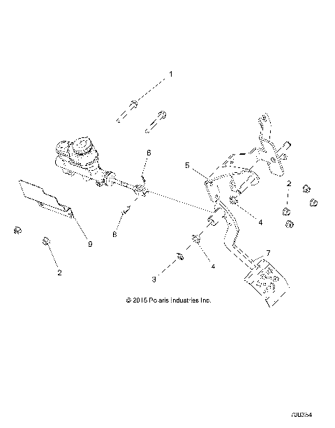 BRAKES, PEDAL and MASTER CYLINDER MOUNTING - R16RTAD1A1/E1 (700354)
