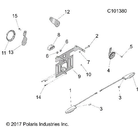 ELECTRICAL, TURN SIGNALS, HORN and LICENSE PLATE LIGHT - A19SWS57P1/P2 [C101380]