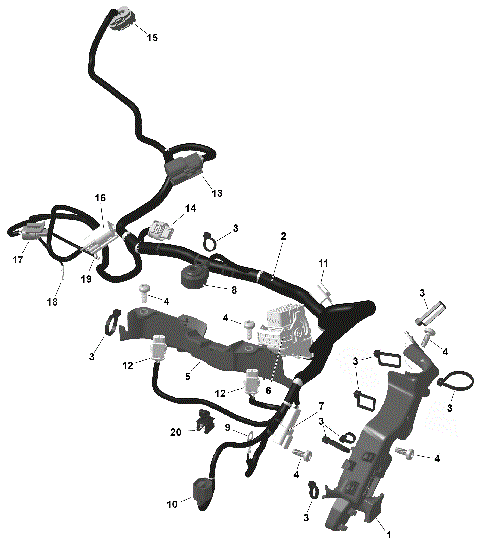 01- ROTAX - Engine Harness And Electronic Module