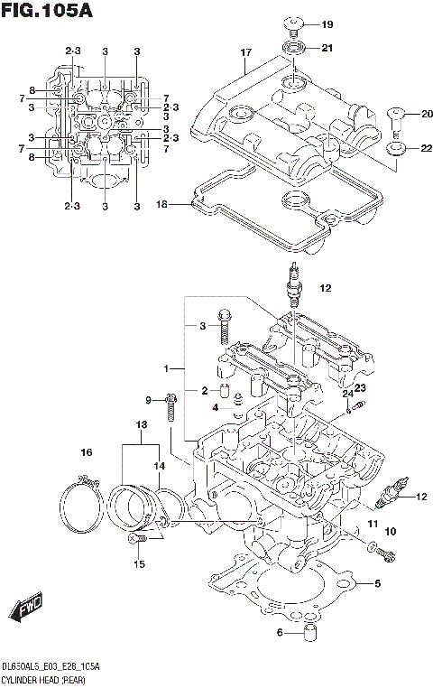 CYLINDER HEAD (REAR)