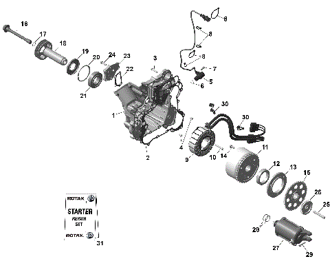 01- ROTAX - Magneto and Electric Starter