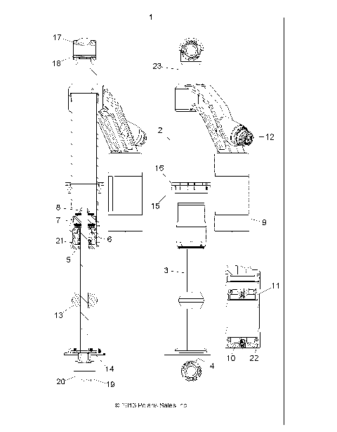 SUSPENSION, SHOCK, REAR - A19SVS95CR/ER [49ATVSHOCKRR7044080]