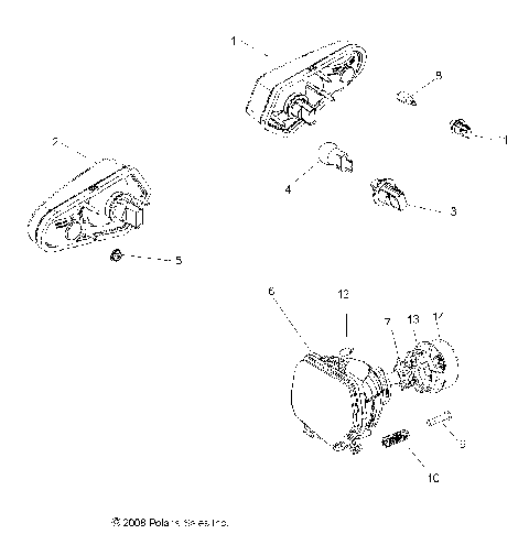 ELECTRICAL, HEADLIGHTS, TAILLIGHTS and BULBS - Z20CHA57K2 (49RGRTAILLAMPS09RZRI)