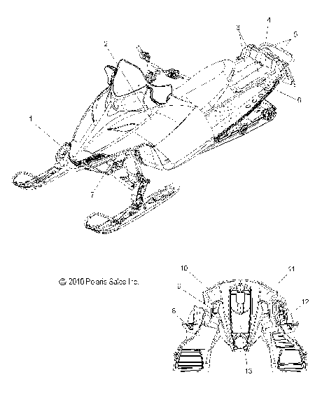 BODY, DECALS - S11PR6HSA/HSL/HEA (49SNOWDECAL11600SHIFT)