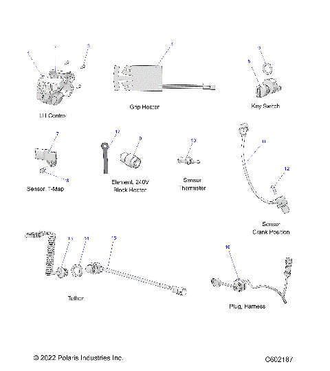 ELECTRICAL, SWITCHES, SENSORS and COMPONENTS 1 - S24TLT9FEL (C602187)