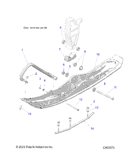 STEERING, SKI ASM. - S24CBU5TSL (C602373)