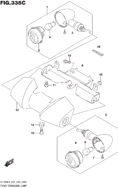 FRONT TURNSIGNAL LAMP (VL1500TL9 E03)