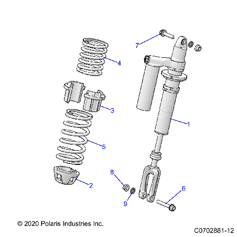 SUSPENSION, FRONT SHOCK MOUNTING - Z23RMC2KAJ/BJ (C0702881-9)