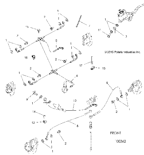 BRAKES, BRAKE LINES - A19SVS95CR/ER [100362]