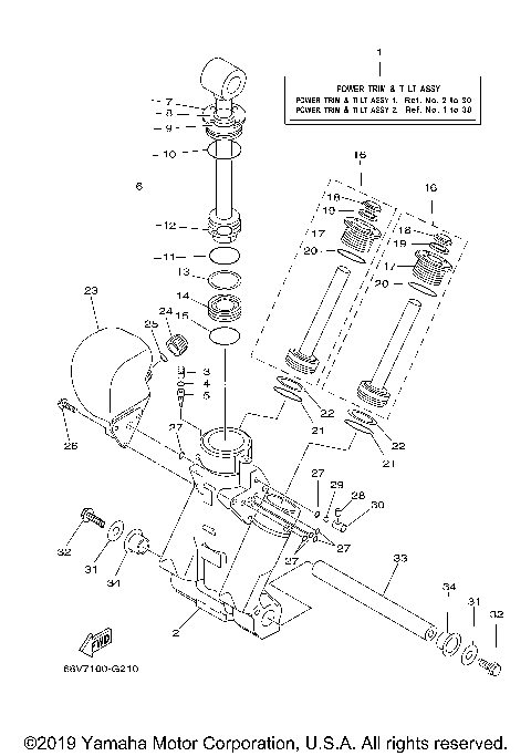 POWER TRIM & TILT ASSY 1