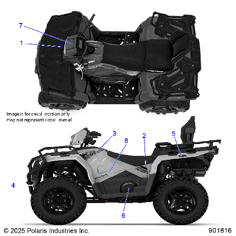 BODY, DECALS, GRAPHIC - A26SJR57AG (901816)