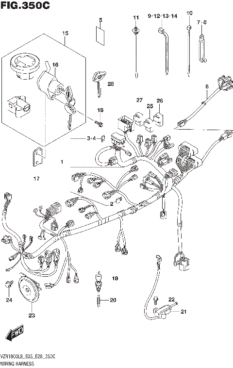 WIRING HARNESS (VZR1800BZL8 E28)
