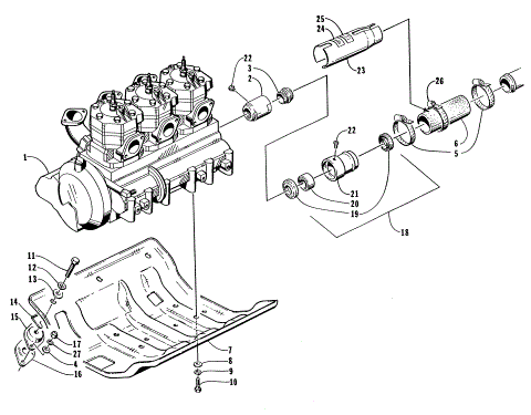 ENGINE AND RELATED ASSEMBLY