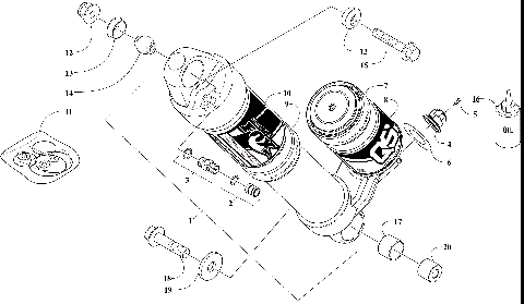 REAR SUSPENSION FRONT ARM SHOCK ABSORBER [107347]