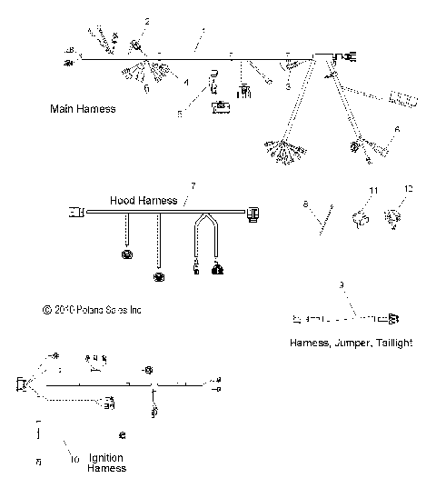 ELECTRICAL, WIRE HARNESS - S11CW8GSA/GSB/GST/GEA (49SNOWHARNESS11800ASLT)