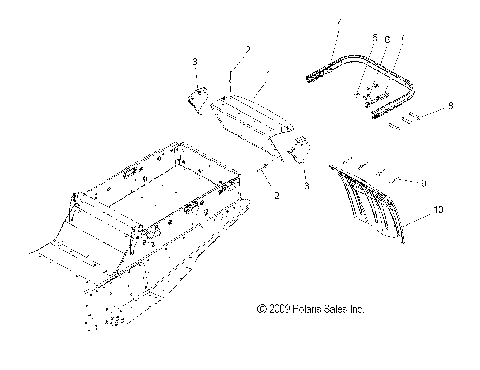 BODY, REAR BUMPER, HITCH, and SNOW FLAP - S12PT6HSL/HEL (49SNOWBUMPER10600TRG)