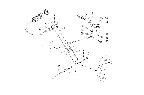 SHOCK ABSORBER AND SWAY BAR ASSEMBLY [87056]