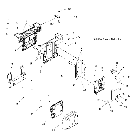 BODY, SEAT, PASSENGER, BACK - A19SWS57P1/P2 (49ATVSEATBACK15570X2)