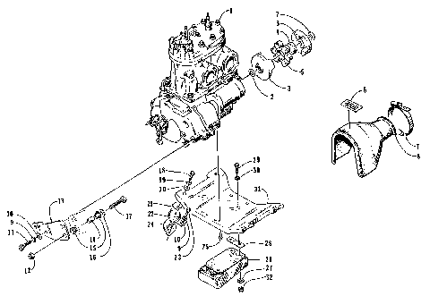 ENGINE AND RELATED PARTS [72638]