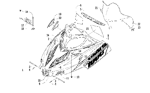 HOOD AND WINDSHIELD ASSEMBLY [87028]
