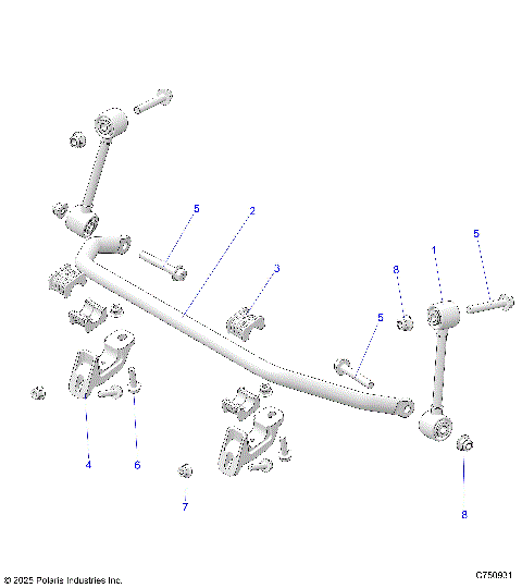 SUSPENSION, FRONT STABILIZER BAR - Z26NMT99A4/B4/A6 (C750931)