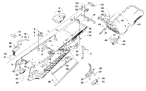 TUNNEL, REAR BUMPER, AND SNOWFLAP ASSEMBLY [103069]