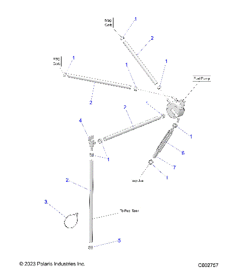 FUEL SYSTEM, FUEL PUMP and FUEL LINES - S25CFF5TSL (C602757)