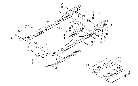 SLIDE RAIL AND TRACK ASSEMBLY [98427]