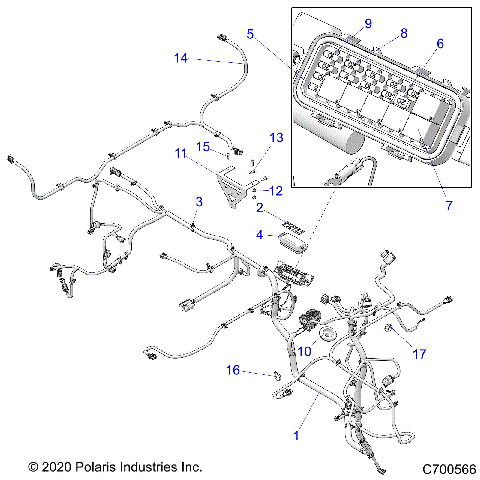 ELECTRICAL, WIRE HARNESSES - R21M4A57B1/B9/EBX (C700566)