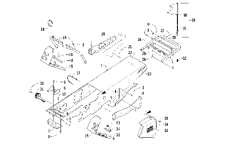 CHASSIS, FOOTREST, AND REAR BUMPER ASSEMBLY [100546]